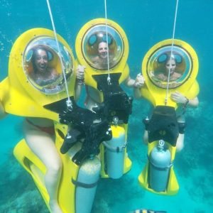 From Punta Cana: ScubaDoo, Snorkel & Glass Bottom Boat Tour