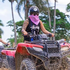 Punta Cana : Aventure en VTT avec la grotte de Taino et la plage de Macao